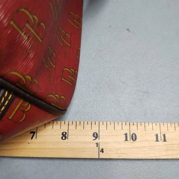 Dooney & Bourke Tote Handbag Womens Multi All Over Logo Print Buckle Closure - Picture 13 of 14